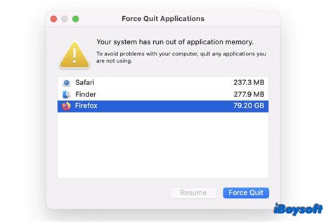 7 Tips to Fix ‘Your System Has Run Out of Application Memory’ Error on Mac (2021)