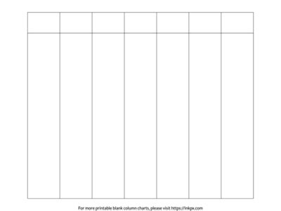 7 Column Template Printable