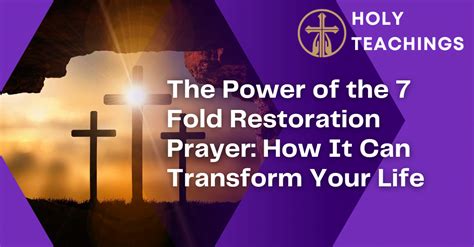 7 Fold Restoration Prayer restoration