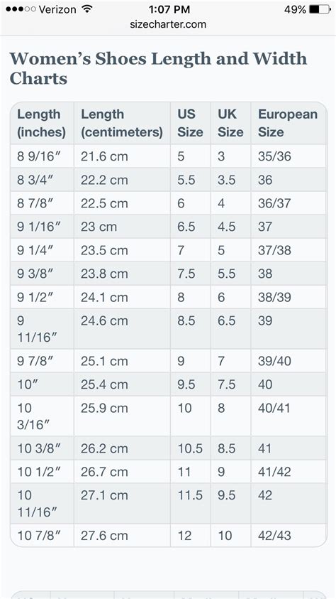 7 foot size in cm