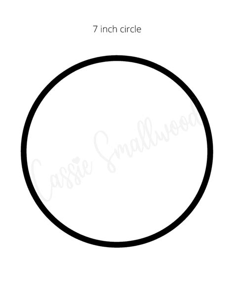 7 Inch Circle Printable