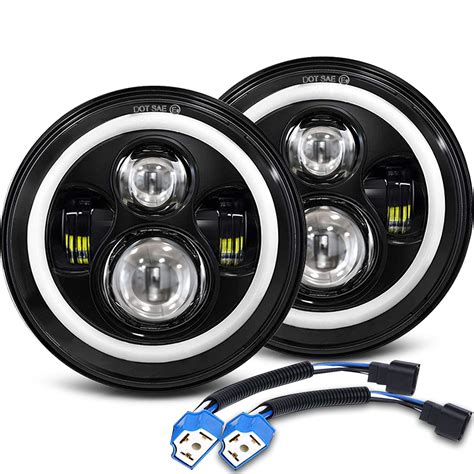 7 inch round headlights led