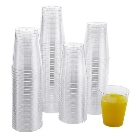 7 oz clear hard plastic cups