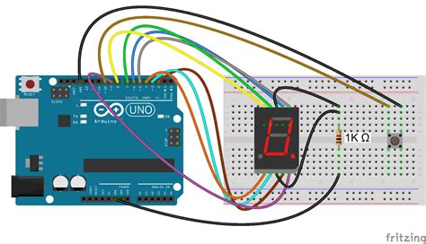 7 segment display code in arduino