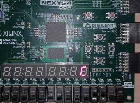 7 segment display fpga verilog code