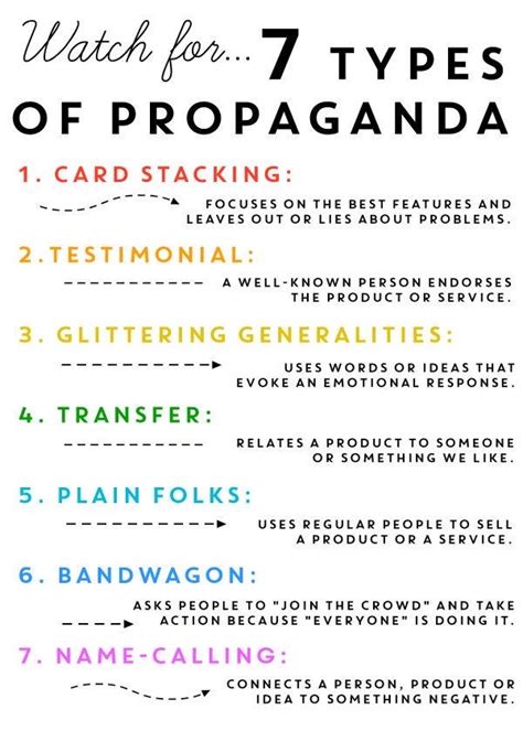 7 types of propaganda techniques with examples