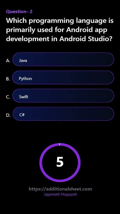 7 which programming language is primarily used for android app development
