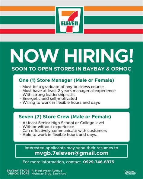 7-eleven hiring near me part time