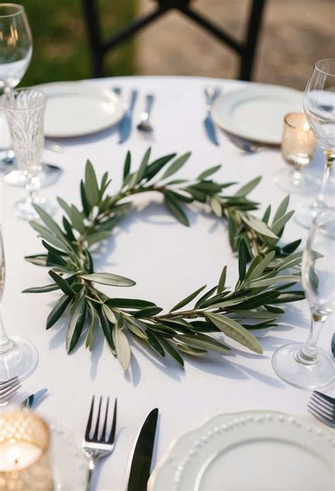 7. Add a wreath to your table setting