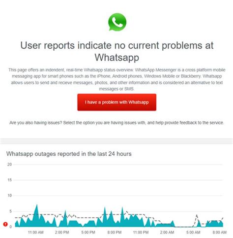 7. Check WhatsApp’s Server Status