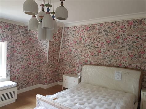 7. Consider fabric walling for a bedroom