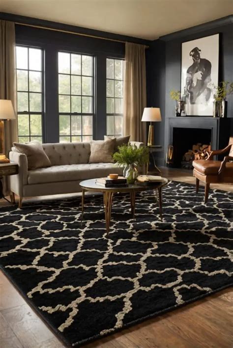 7. Create a focal point with a statement rug
