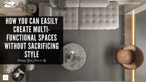 7. Create multi-functional spaces