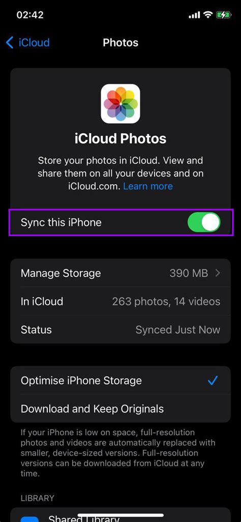 7. Disable Automatic Photo Sync