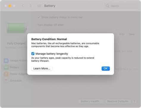 7. Enable Battery Health Management