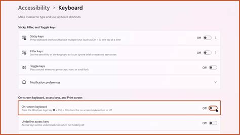 7. Enable On-Screen Keyboard from Settings