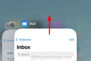 7. Force close the mail app