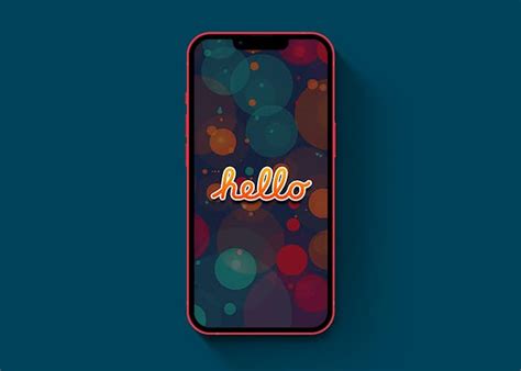 7. Funky hello wallpaper