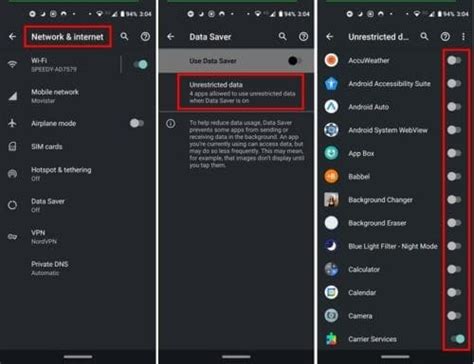 7. Give Unrestricted Data Access (Android)