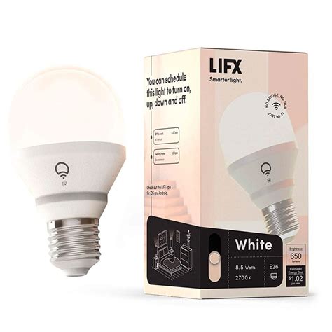 7. LIFX White Wi-Fi Smart LED Light Bulb