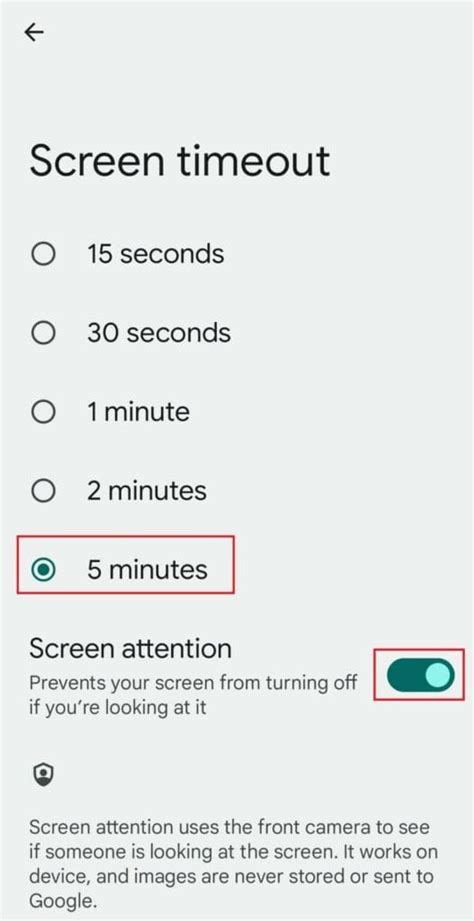 7. Reduce Screen Timeout
