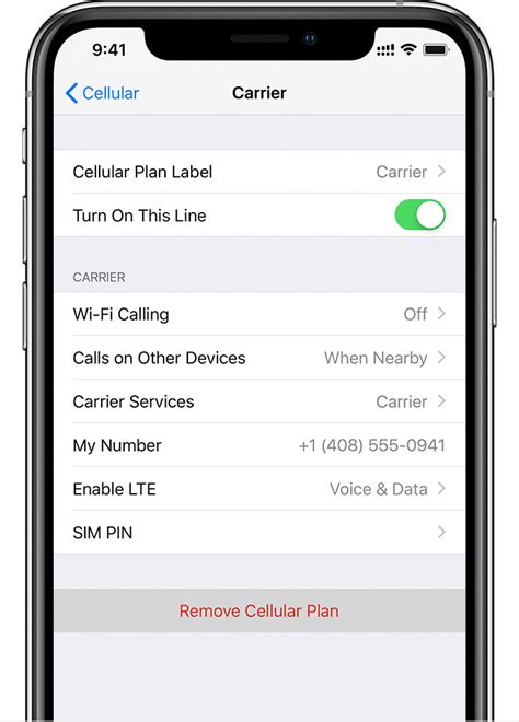 7. Remove and re-add cellular plan