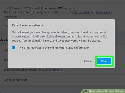 7. Reset Browser Settings to Defaults