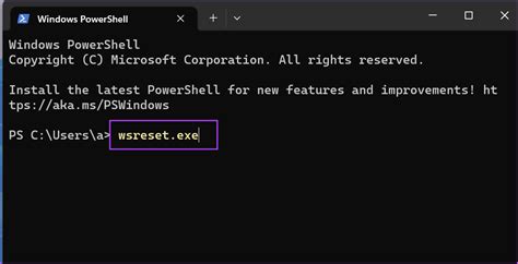 7. Reset Microsoft Store