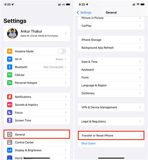 7. Reset iPhone Settings