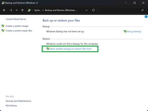 7. Restore using another backup