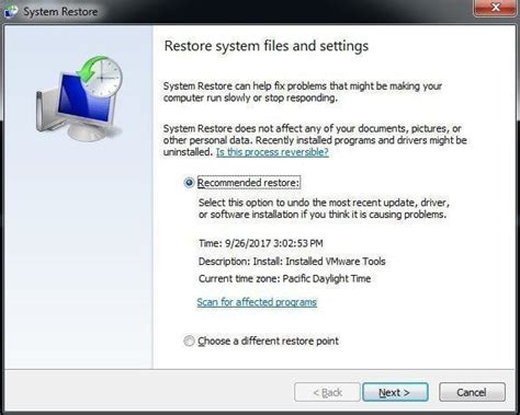 7. Run System Restore