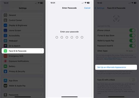 7. Set up an alternate appearance