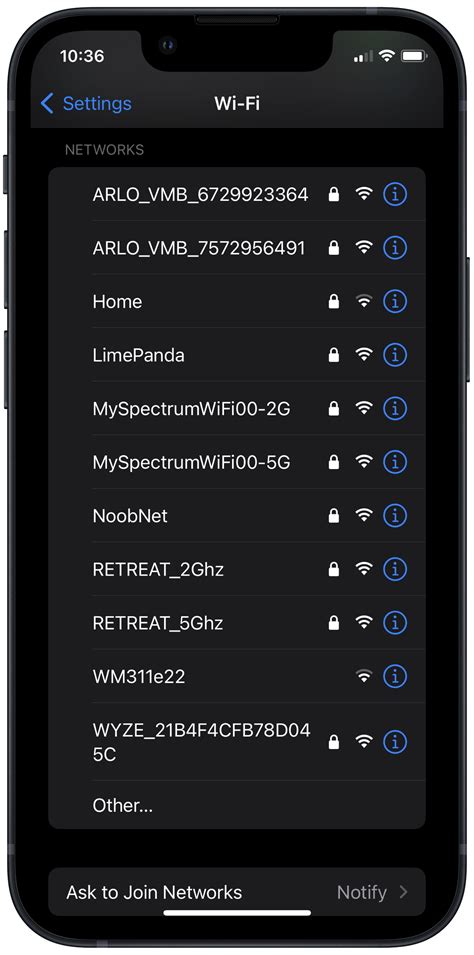 7. Try Connecting to Different Wi-Fi Network