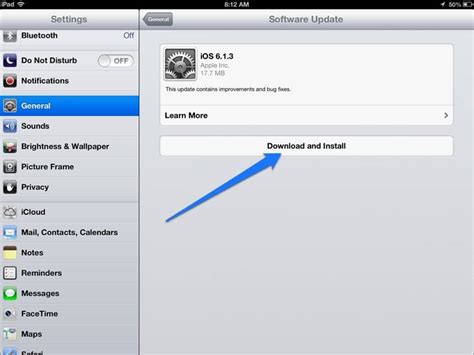7. Update your iPad’s system software