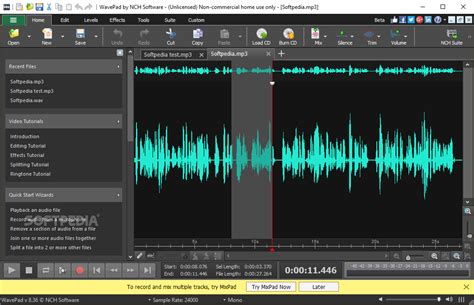 7. WavePad Music and Audio Editor