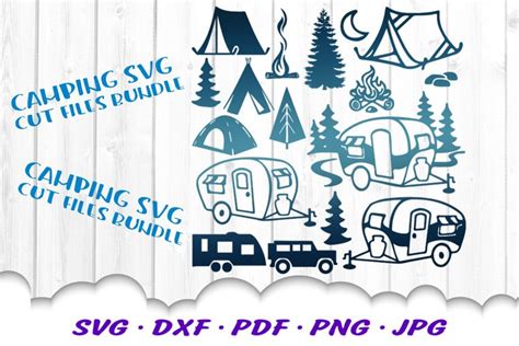 Download 70 Camp Summer Adventure Bundle Files DXF Files