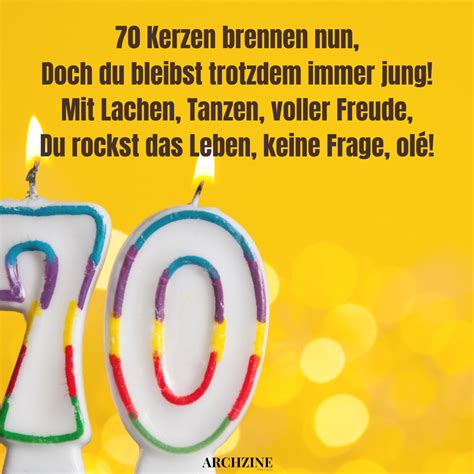 70.Geburtstag Lustig Gedichte