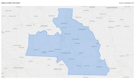 704 Zip Code Map