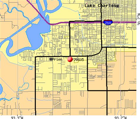 Ouachita County, LA Zip Code Wall Map Red Line Style by MarketMAPS