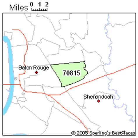 70815 Zip Code Map