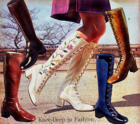 70s fashion women's boots