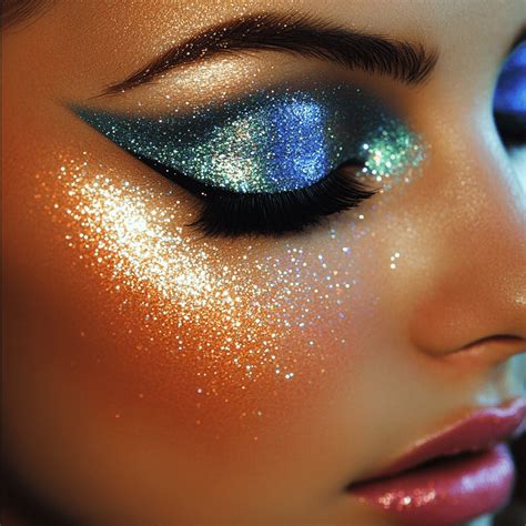 70s Makeup Glitter