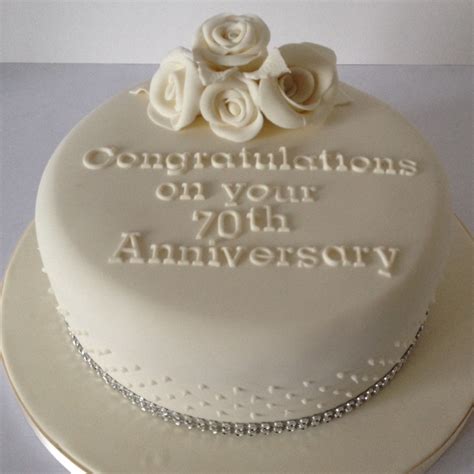 70th Wedding Anniversary Cake Ideas