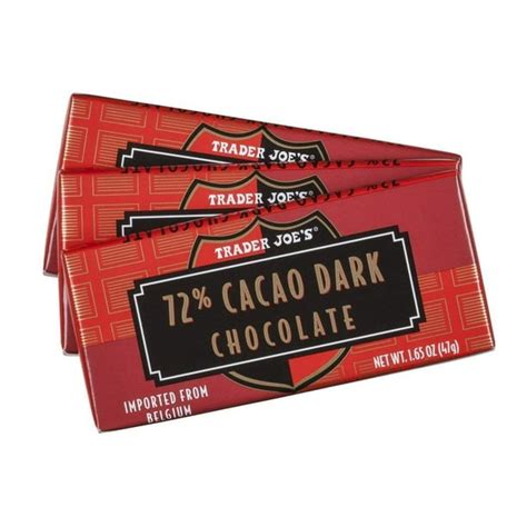 72% cacao belgian dark chocolate bars