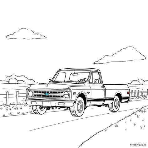 72 Chevy Pickup Coloring Page