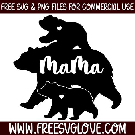 Download 728  Mama Bear 2 Cubs Svg DXF File Commercial Use DXF Files