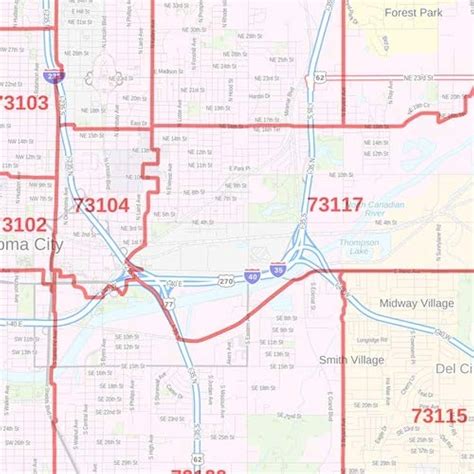 73162 Zip Code Map