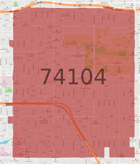 74104 Zip Code Map