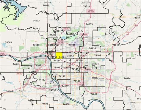 74105 Zip Code Map