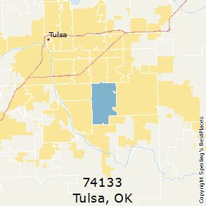 74133 Zip Code Map